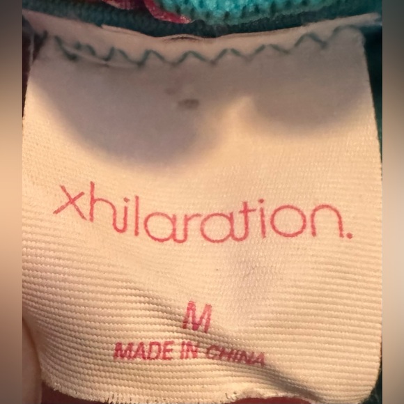 Xhilaration Plaid Green and Purple Multi Hue String Bikini Swimwear Set - Picture 5 of 14